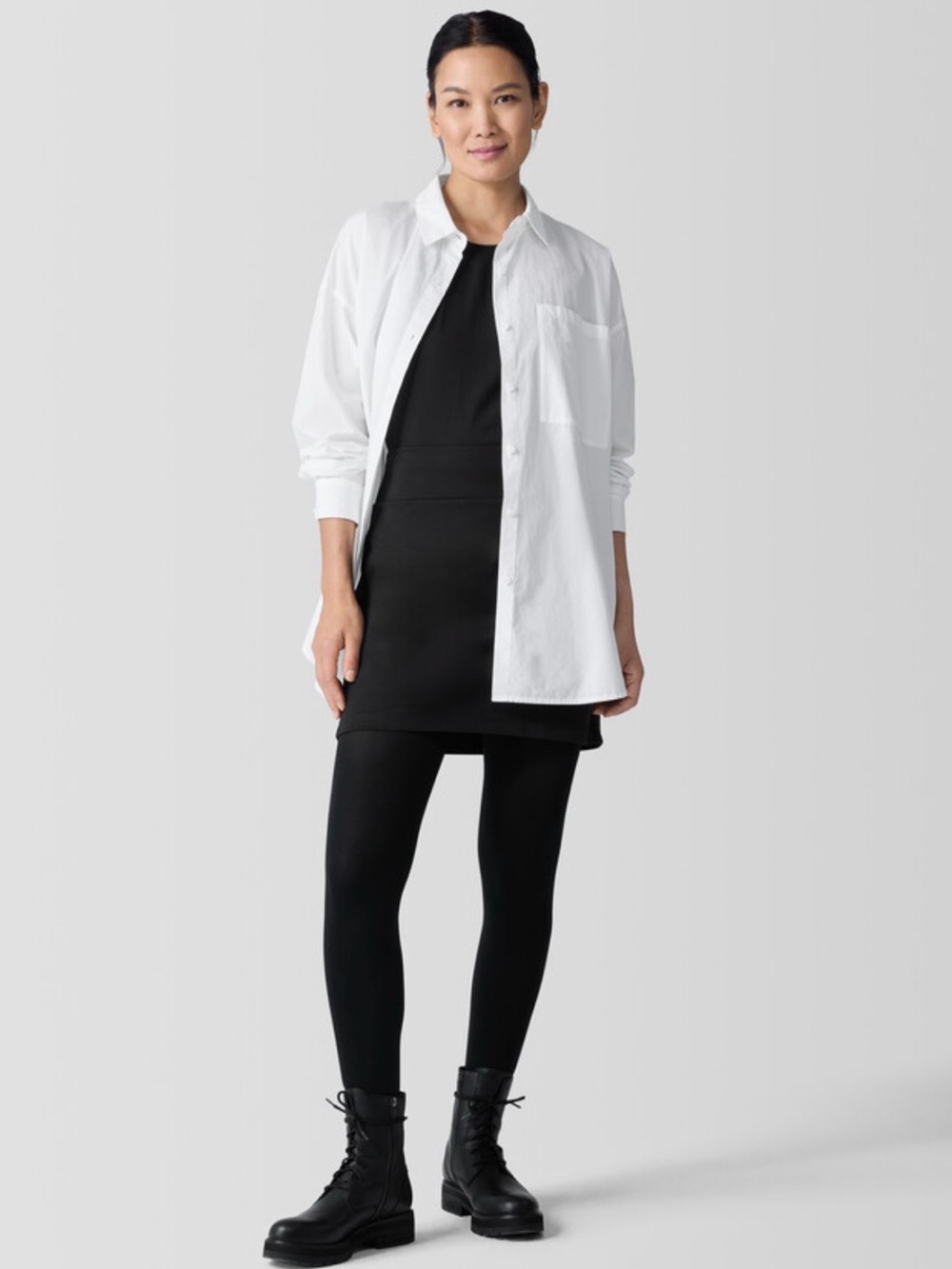 Eileen Fisher Black Mini Skirt